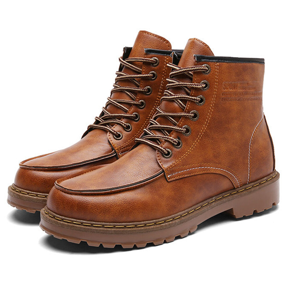41% OFF on Men Fashion Leather Boots