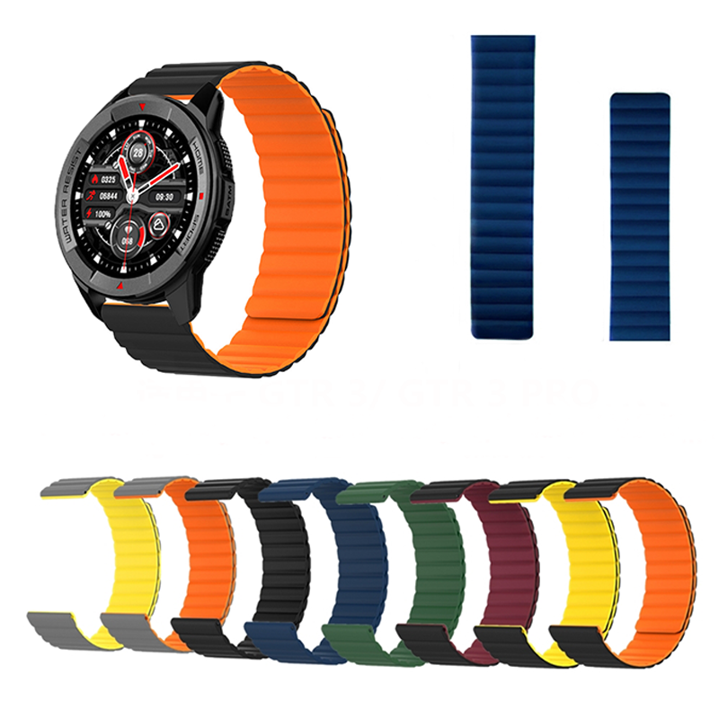 

22mm Universal Silicone Magnetic Smart Watch Band Replacement Strap for Xiaomi Watch S1 / S1 Active / Color 2