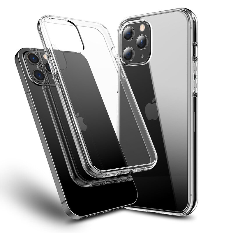 Bakeey voor iPhone 12 Pro Max Case Kristalhelder Transparant Ultradun niet-geel Soft TPU Protective 