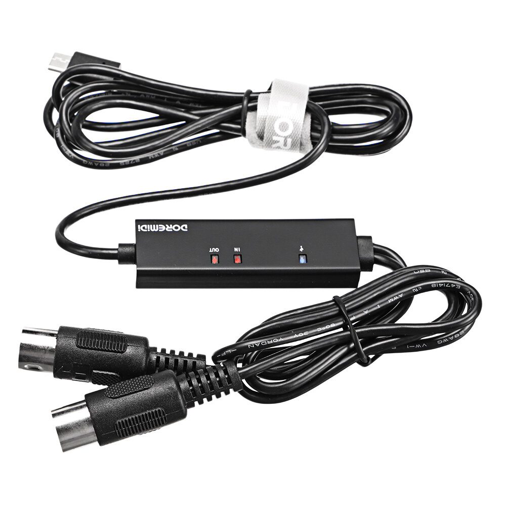 

DOREMiDi MIDI To USB C Type C Cable USB MIDI Converter With Indicator Light For MacBook Android