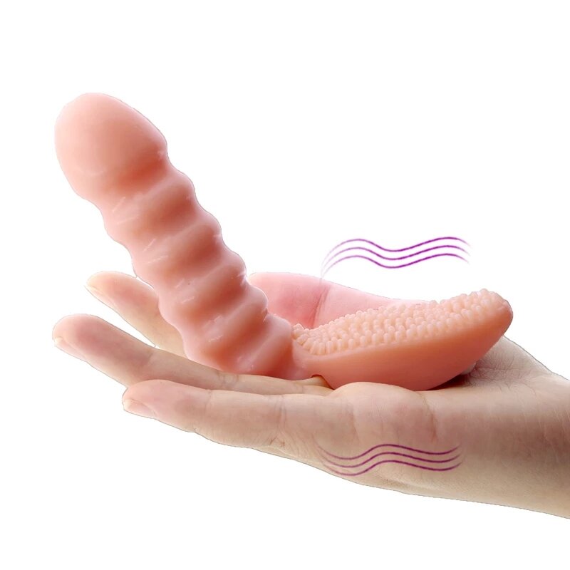 

Flexible Dildo Finger Vibrator Vaginal Erotic Sex Toys for Women Clitoral Finger Massager G Spot Vibrator For Adult