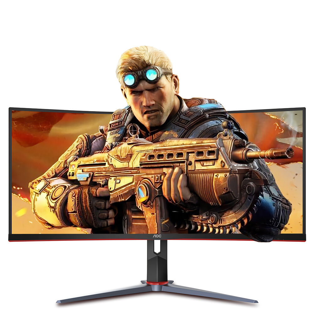 

AOC CQ34G2 34-Inch Frameless Immersive Gaming Monitor Bring Fish Screen WFHD 75Hz 2K Solution Supported 1080P HDR Mode 2