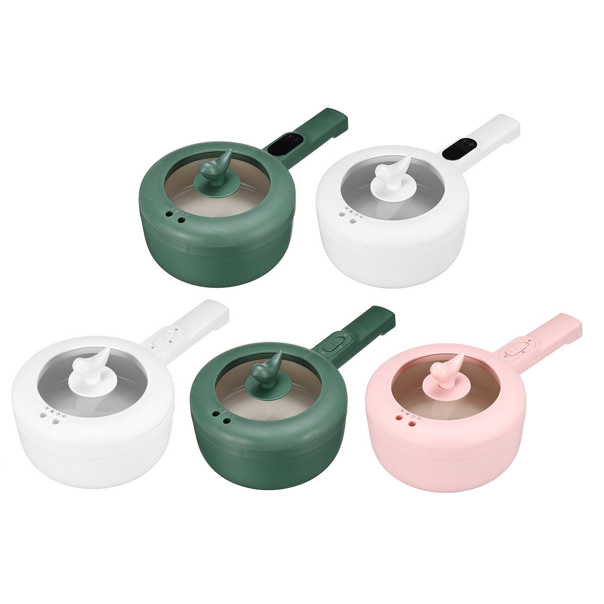 700W Portable Electric Cooking Pot Food Steamer Multi-purpose Pot