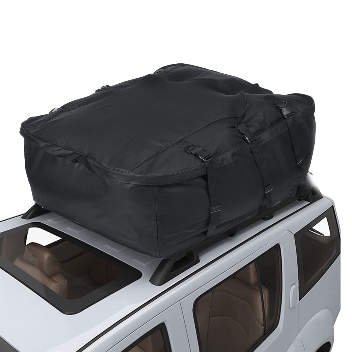 

Portable Travel Storage Bag Waterproof Car SUV Roof Top Rack Bag 600D Oxford Travel Luggage Storage Cargo Carrier 105*90