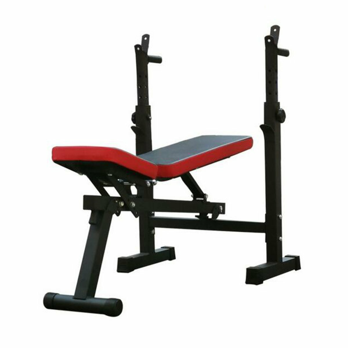 Adjustable Folding Sit Up Bench Abdominal Muscles Strength Training Barbell Squat Rack Home Gym Fitn