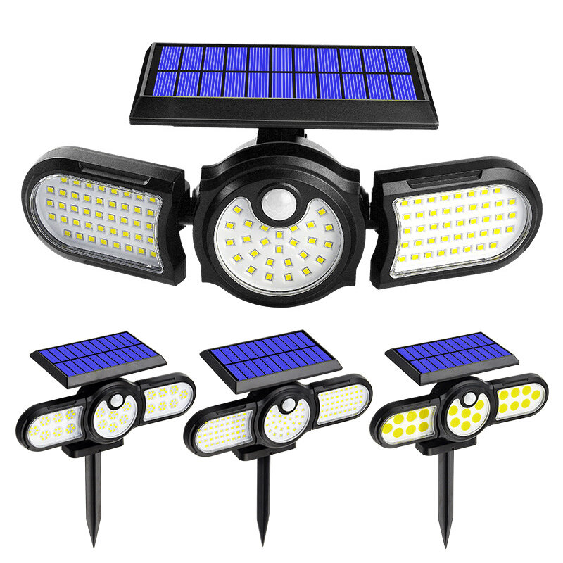LED Solar Power Light Outdoor PIR Motion Sensor Yard Garden Wall Lamp Waterproof