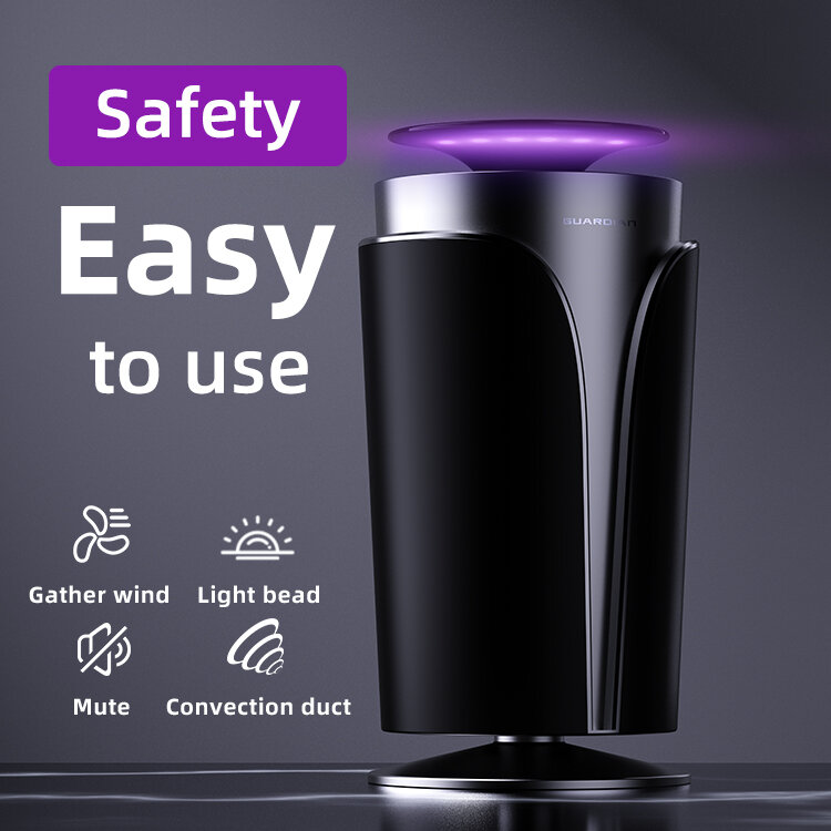 Lâmpada Assassina de Mosquitos USB para Casa PhySICS Silenciosa Segurança Armadilha para Mosquitos Guardião