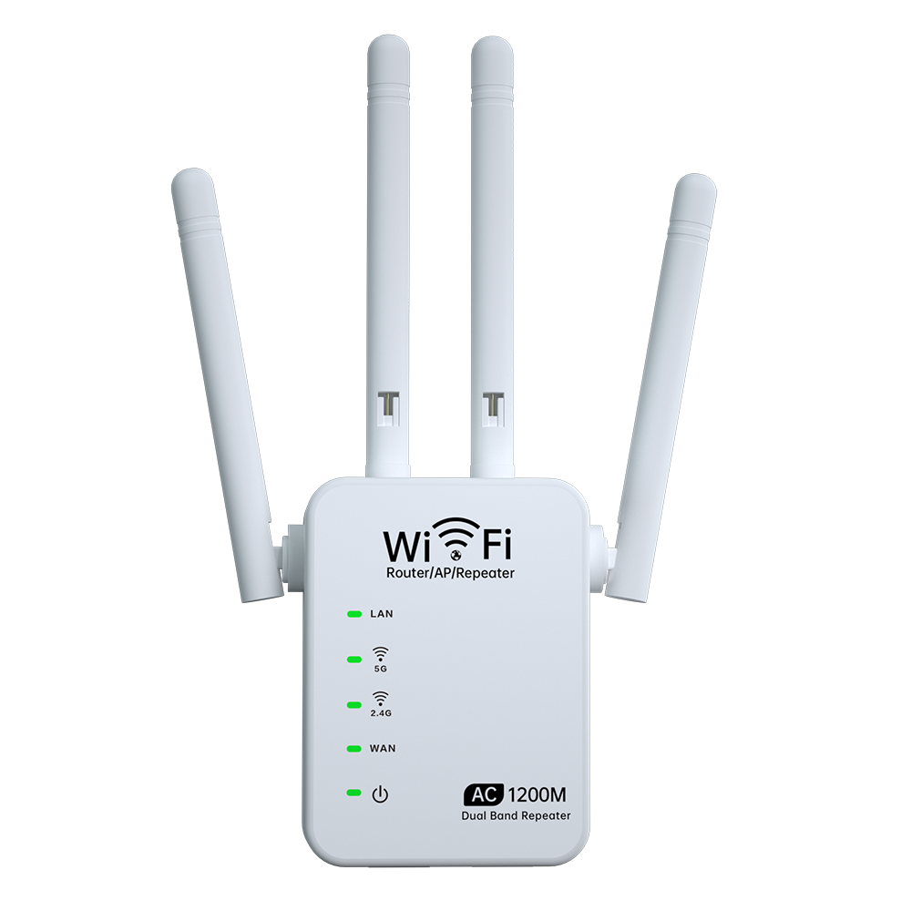 

AC 1200M Dual Band Wireless AP Repeater WiFi Amplifier 2.4GHz 5GHz Router Range Extender Signal Extend WiFi Booster