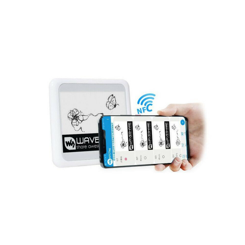 Waveshare? 4,2 inch passief NFC e-Paper inktscherm ESL Draadloze voeding Communicatie Elektronisch p