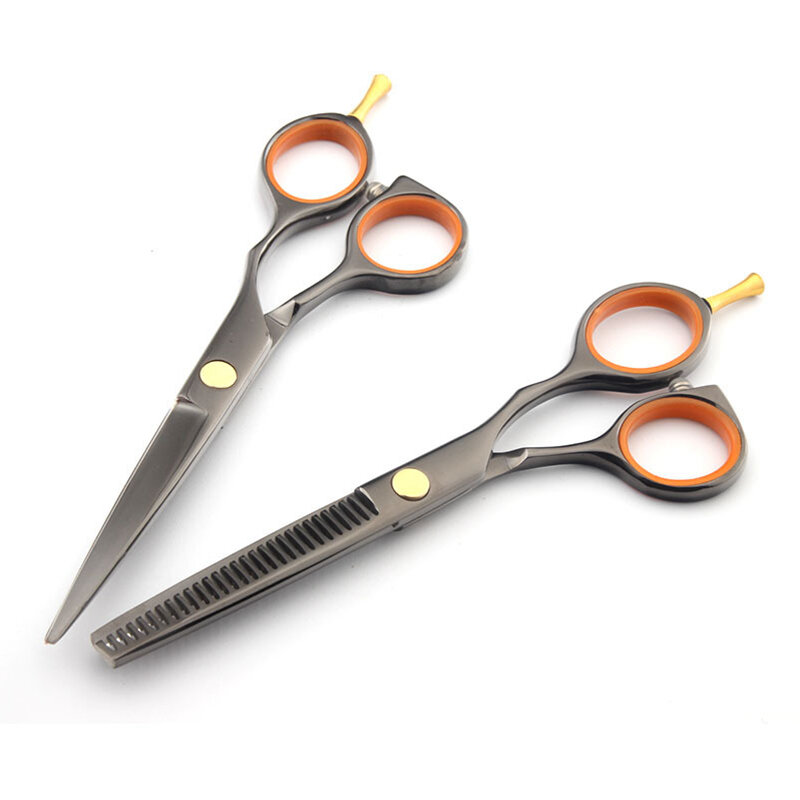 5.5 inch knippen Dunner Styling Tool Hair schaar roestvrijstalen Salon kappersscharen regelmatige platte tanden Blades