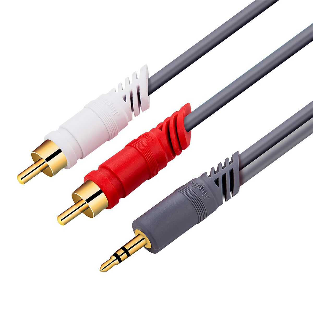 

JINGHUA 3.5mm to 2RCA Audio Cable 3.5mm HiFi Stereo Jack RCA AUX Cable Y Splitter Cable for Mobile Phones Computers Ampl