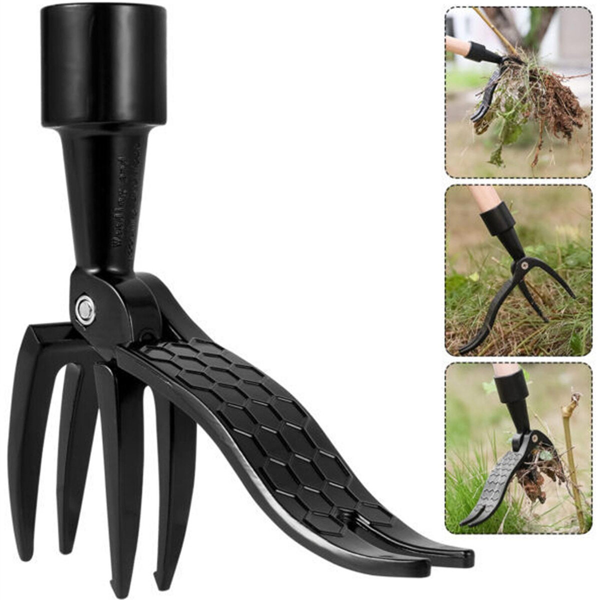 

Claw Weeder the Stand Up Weed Puller Tool Root Remover Replacement Foot Garden Pedal Metal Outdoor With Head Weeding Wee
