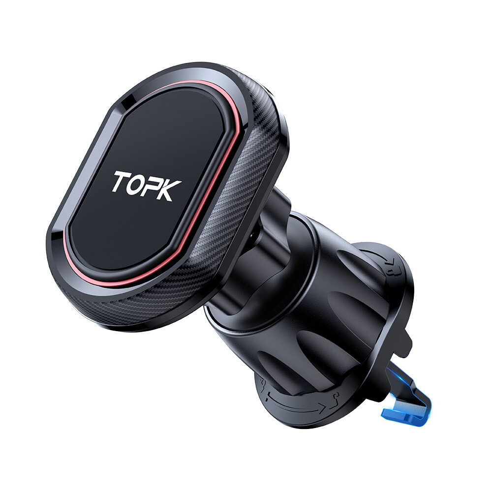 

TOPK D37 Car Vent Mount with Hook 4X Strong N52 Magnet 360° Rotatable Durable Car Phone Bracket for iPhone 13 14 14 Pro