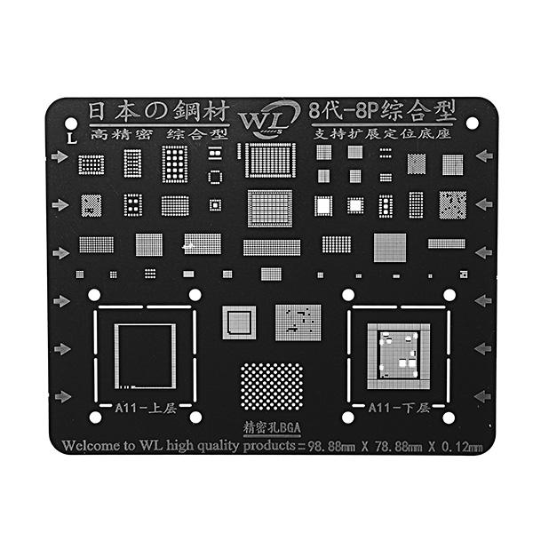 Japan Staal Telefoon Logic Board BGA Reparatie Stencil voor iPhone 8 8 P Moederbord IC Chip Bal Sold