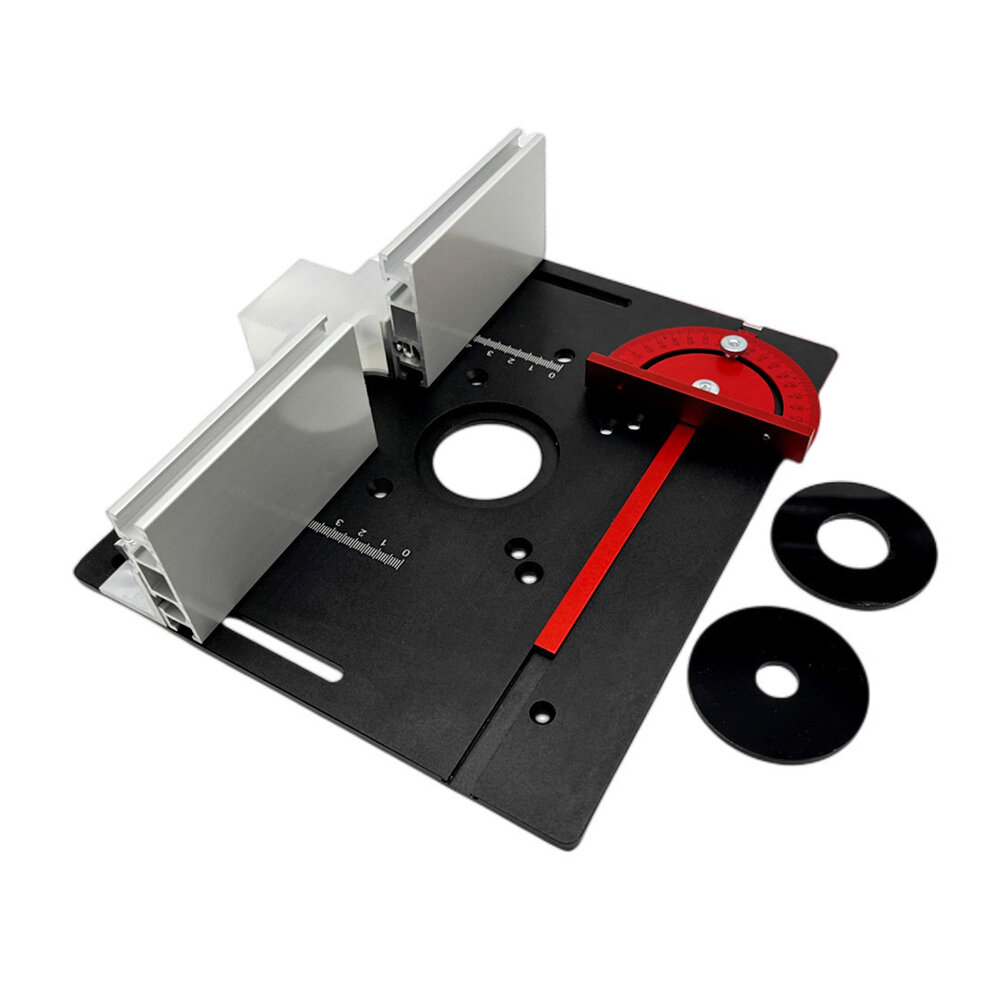 

Aluminum Alloy X8 Router Table Insert Plate Woodworking Milling Flip Board Miter Gauge Trimming Engraving Machine