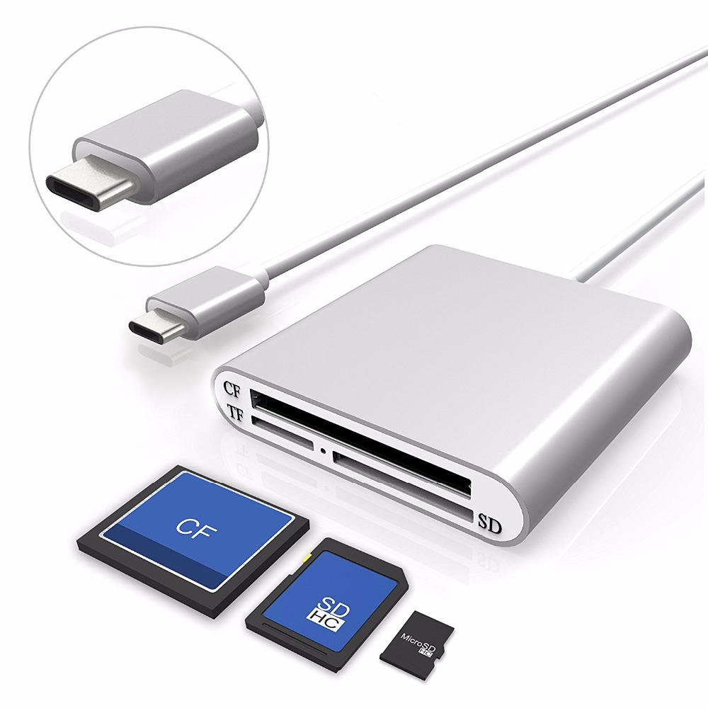 

Bakeey USB3.0 Type C Высокоскоростной CF SD TF Micro SD Card Micro SD Smart Memory Card Reader OTG Adapter