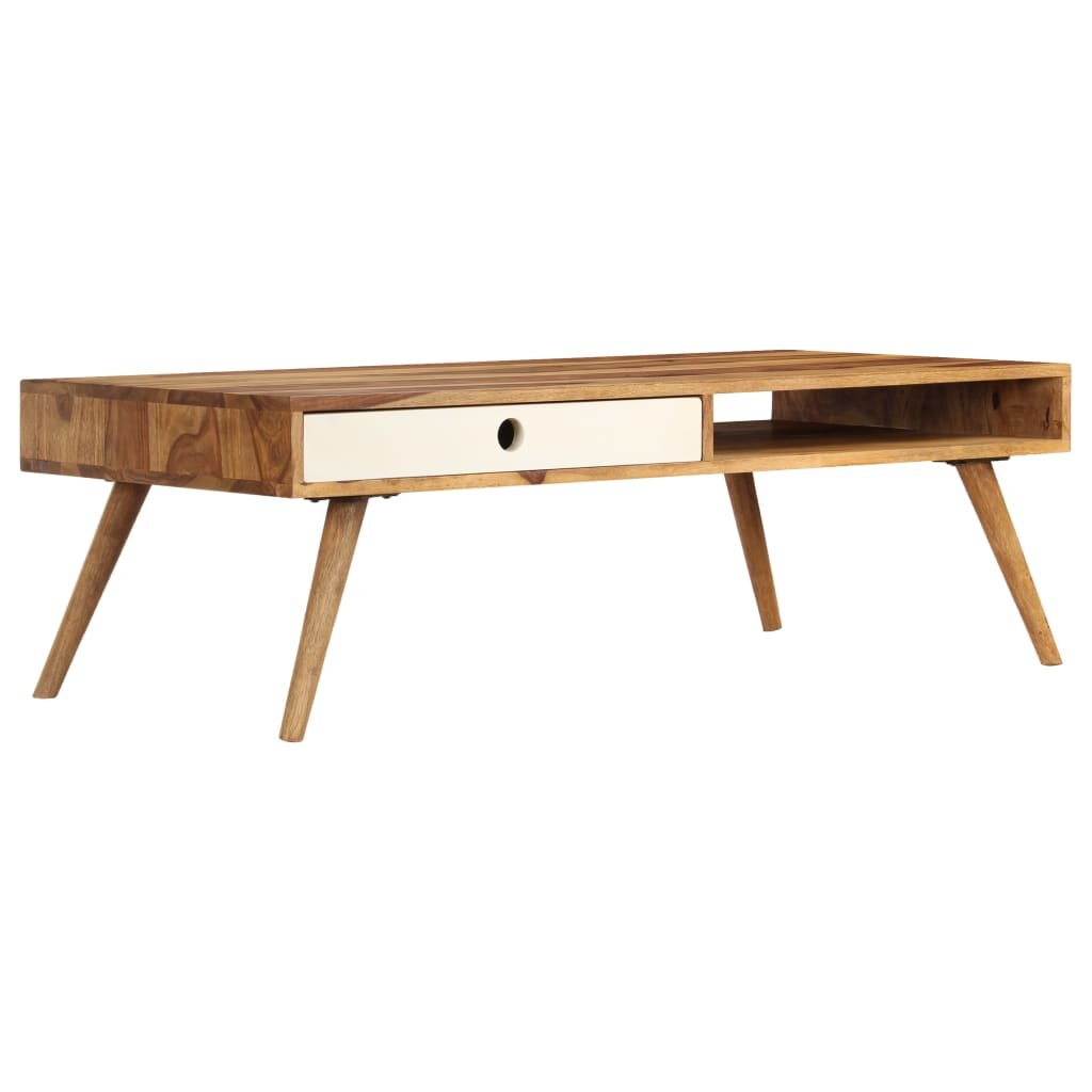 Coffee table 110x50x35 cm solid sheesham wood