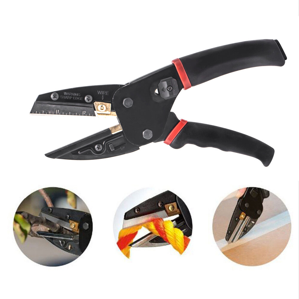 3 In 1 Cutting Tool Multi Cut Pliers Wire Black Power Cut Garden Pruning Shears With 3pcs Extra Blades Wire Stripper Scissors For Cutting Cable Leather Electrician Hand Crimping Tools Sale