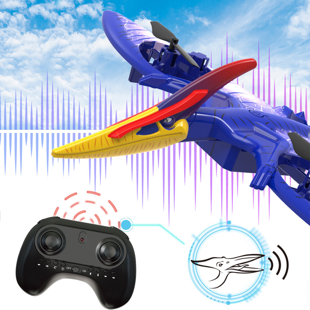 Funsky Pterodactyl Flying Simulation Sound 2.4G Altitude Hold Headless Mode LED EVA RC Drone Quadcop