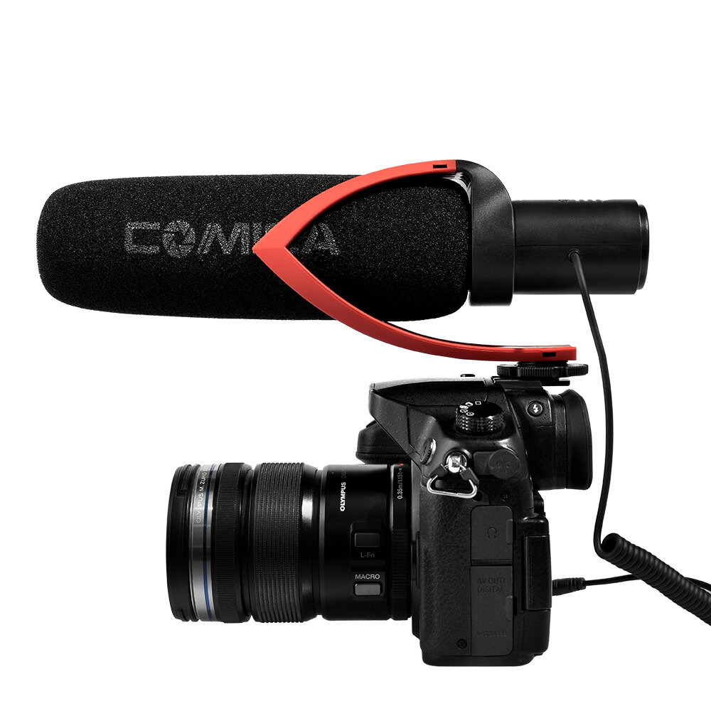 

Comica CVM-V30 PRO Camera Microphone Electric Super Cardioid Directional Condenser Video Microphone for Video Interview