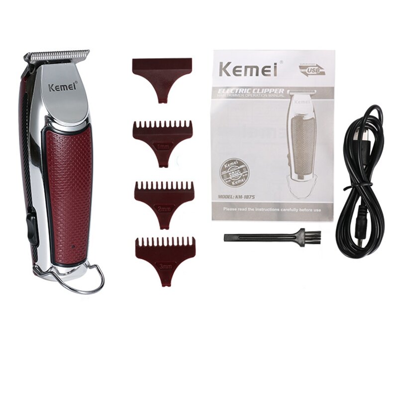 

Kemei KM-1875 Men Electric Cordless Волосы Машинка для стрижки волос Волосы Триммер Волосы Машина для резки