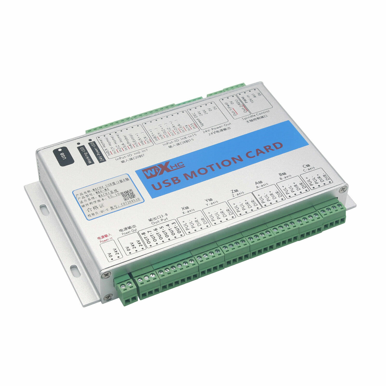 

MK3-M4 MK4-M4 MK6-M4 Interface Board MACH4 USB CNC Motion Control Card 3/4/6 Axis Motion Controller