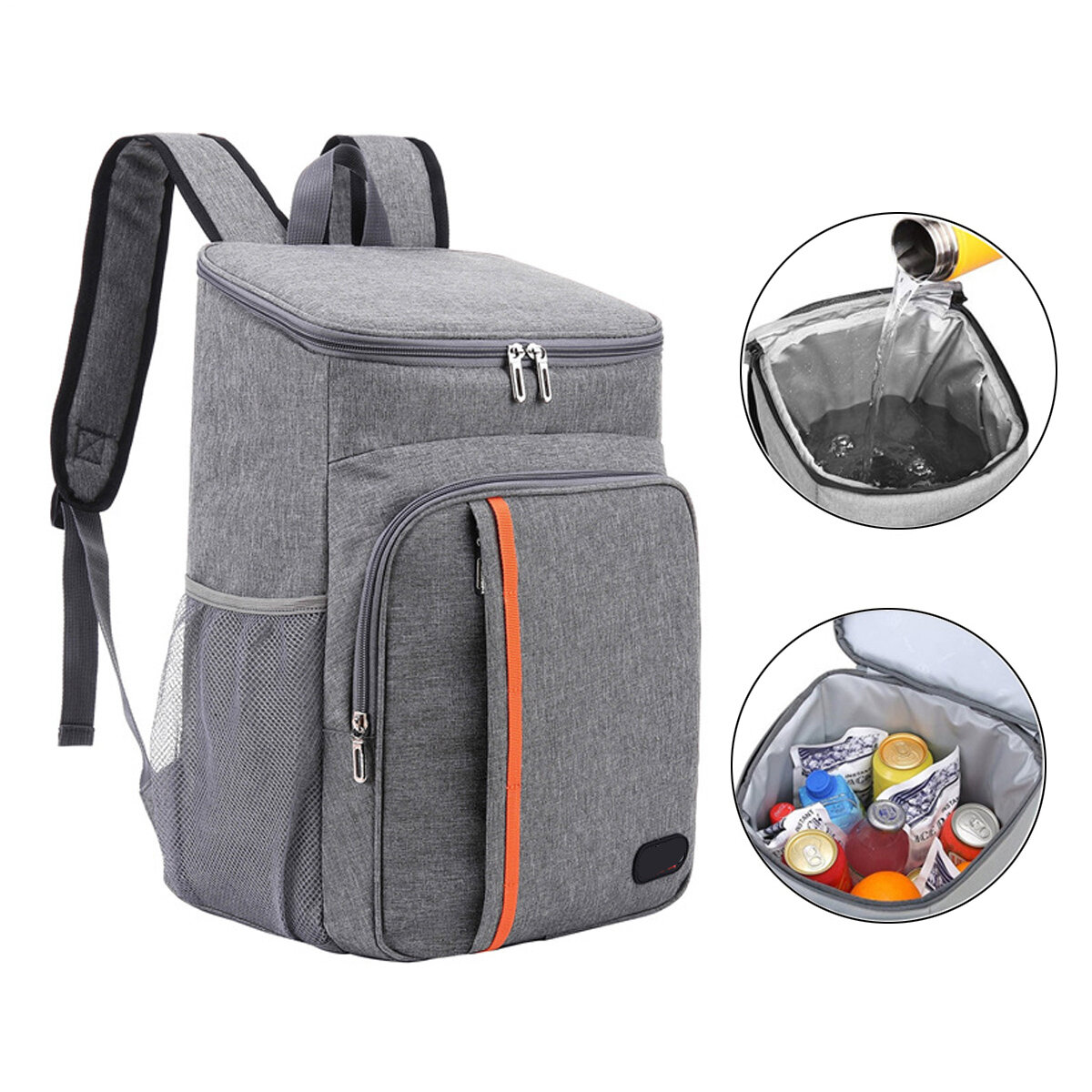 18L izolovaná pikniková taška s termálním obalem na potraviny, chladnější batoh, obědová taška, venkovní kempování, cestování