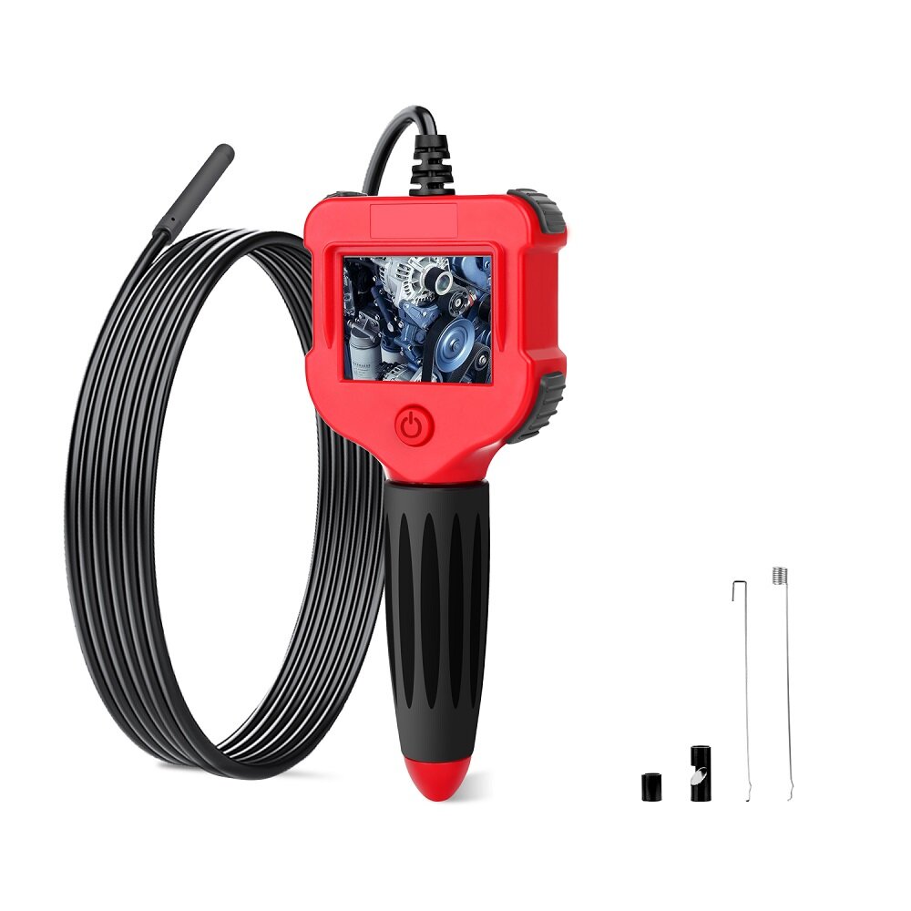 

Professional Industrial HD Borescope with 2.4 Inch LCD Screen 5.5mm Borescope Inspection Camera 1/3M Cable USB Waterproo
