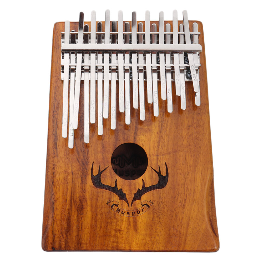Muspor 20 Keys Kalimba Acacia Wood Thumb Piano Mbira Keyboard Musical Instrument for Beginner