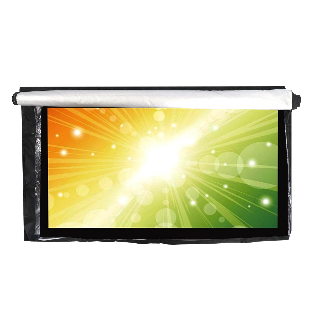 Outdoor Waterproof TV Cover Black Television Protector For 32'' to 70'' LCD LED
