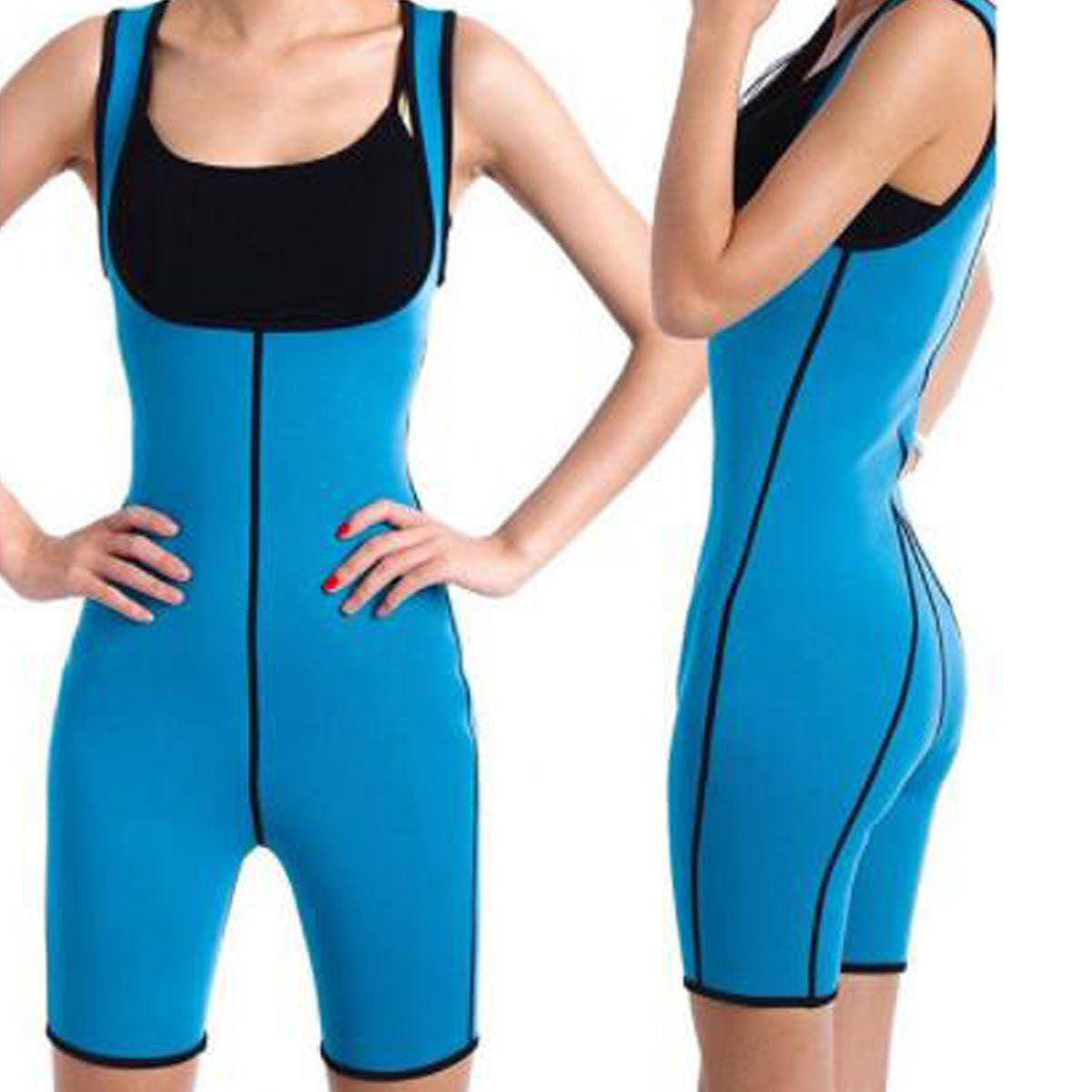 Women Body Sweat-Shaper Sauna Vest Slimming Gym Yoga Sports Abdomen Fitness Suit