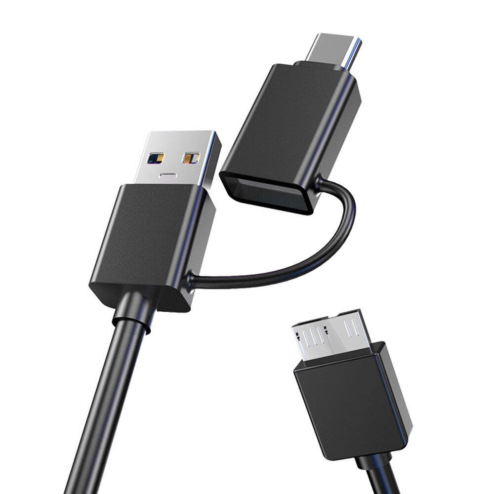 USB 3.0/Type-C to Micro B Hard Drive Cable USB 3.0 Micro Cable Compatible with Digital Camera, Fax M