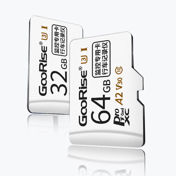 GooRise 16GB 32GB 64GB 128GB V30 High Speed SD/TF Memory Card for Surveillance Camera Automobile Data Recorder