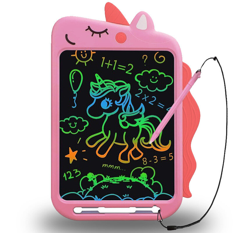 10inch LCD Drawing Board Cartoon Graphics Tablet Electronic Colorful Handwriting Pad for Children
