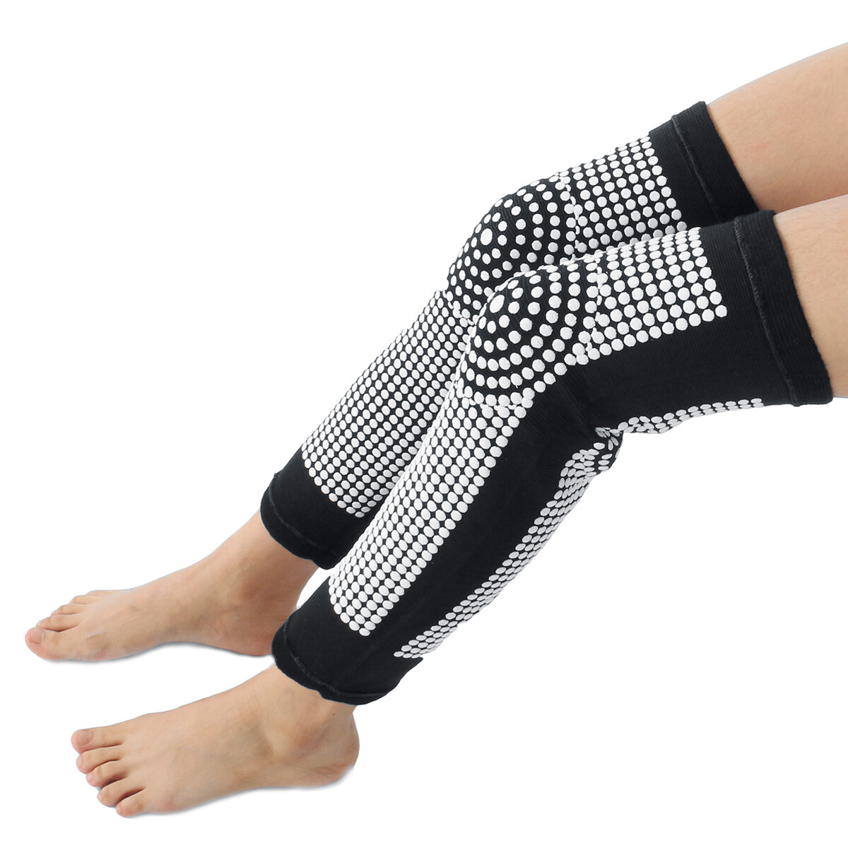 

L/XL/XXL Pair Self Heating Knee Pads Magnetic Therapy Pain Relief Arthritis Brace Tourmaline