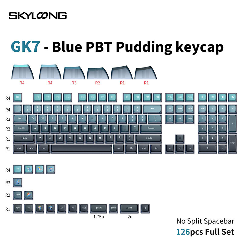 best price,skyloong,gk7,126pcs,mechanical,keyboard,keycaps,set,discount