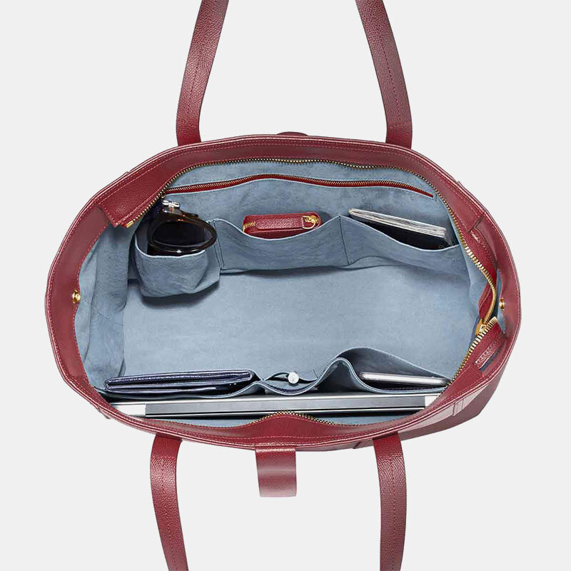

Brenice Women Faux Leather Large Capacity 14-15 Inch Laptop Bag Briefcase Business Handbag Shoulder Bag Tote