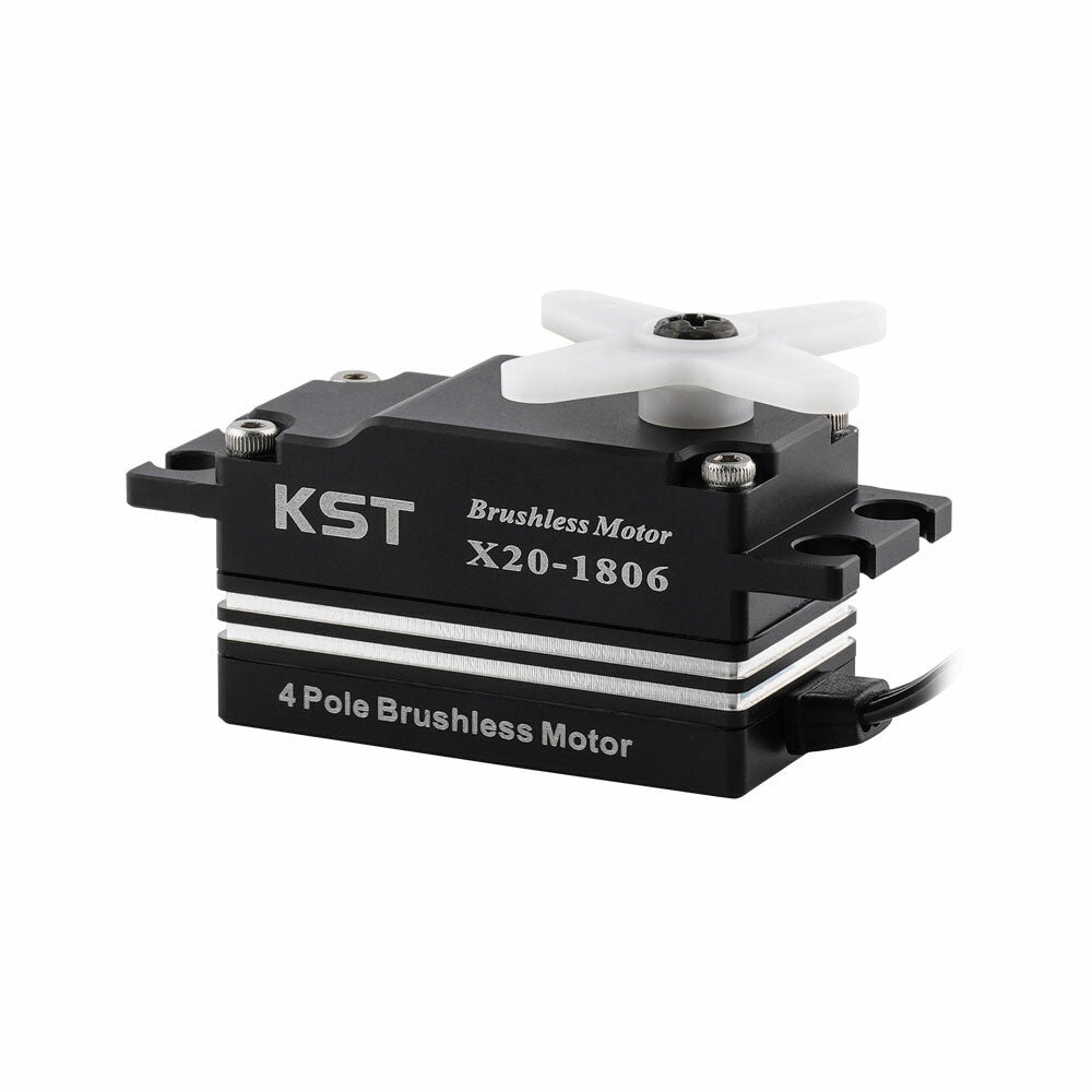 KST X20-1806 18KG 0.06Sec 4 Pole Aluminum Alloy Waterproof Brushless DC Motor Servo For 1:10 On-road