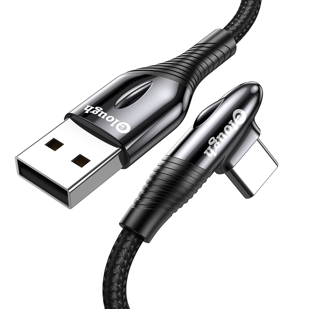 Elough 90? Elleboog USB-C/Apple Poort naar USB-A Kabel Snel opladen Datatransmissie Snoer Lijn 1m/2m