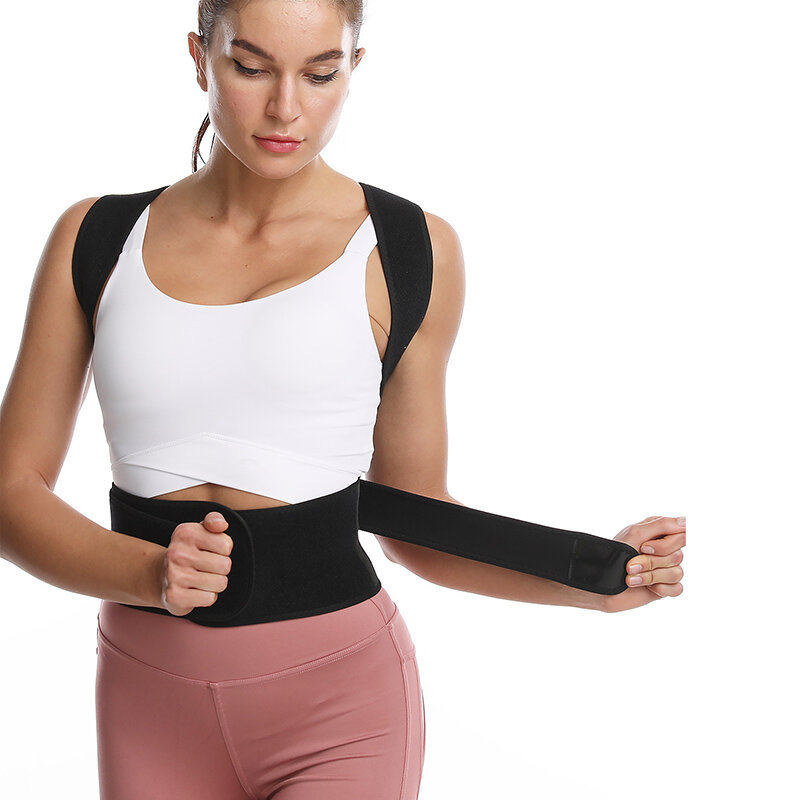 

Adjustable Back Reinforced Support Belt Back Adult Posture Corrector Shoulder Lumbar Spine Support Back Protector
