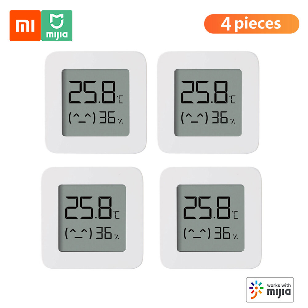 

[4PCS] XIAOMI Mijia Bluetooth-compatible Thermometer 2 Wireless Smart Electric Digital Hygrometer Thermometer Work with