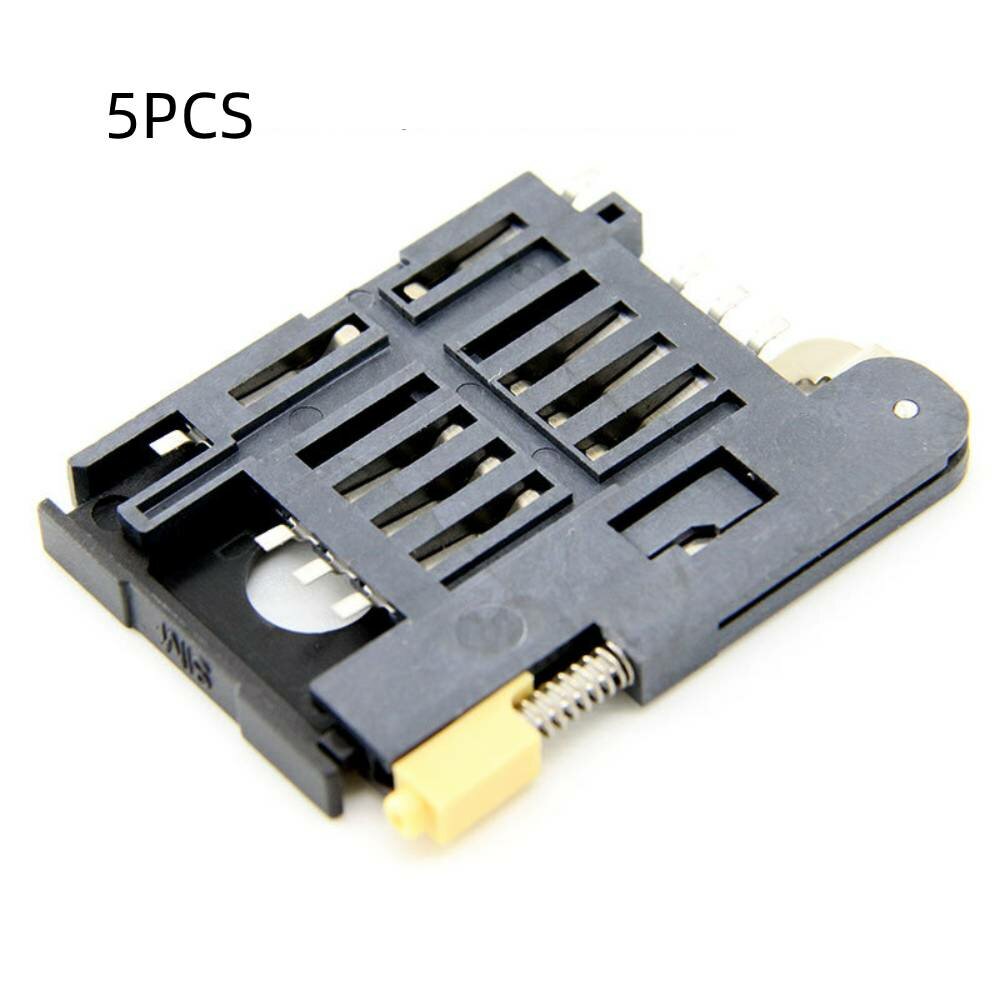 5PCS 91228-3001 6Pin Push Rod Drawer Type SIM Card Holder with Card Holder
