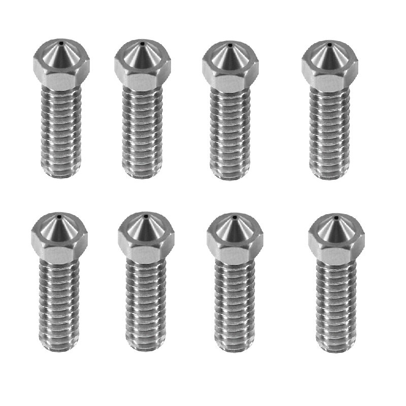 

TWO TREES® 8Pcs Stainless Steel Volcano Nozzle 0.2/0.3/0.4/0.5/0.6/0.8/1.0/1.2mm M6 for 3D Printer
