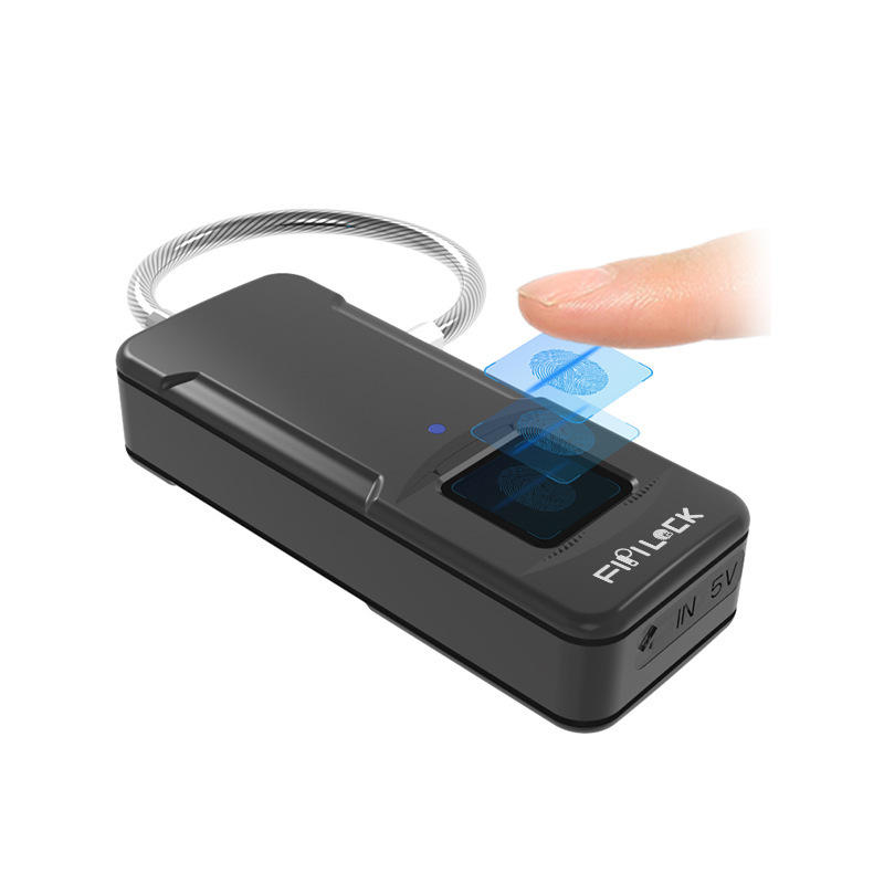 IPRee® 3.7V Inteligentne zabezpieczenie przed kradzieżą USB Blokada linii papilarnych IP65 Wodoodporna torba podróżna Walizka Bagaż bezpieczeństwa Kłódka bezpieczeństwa