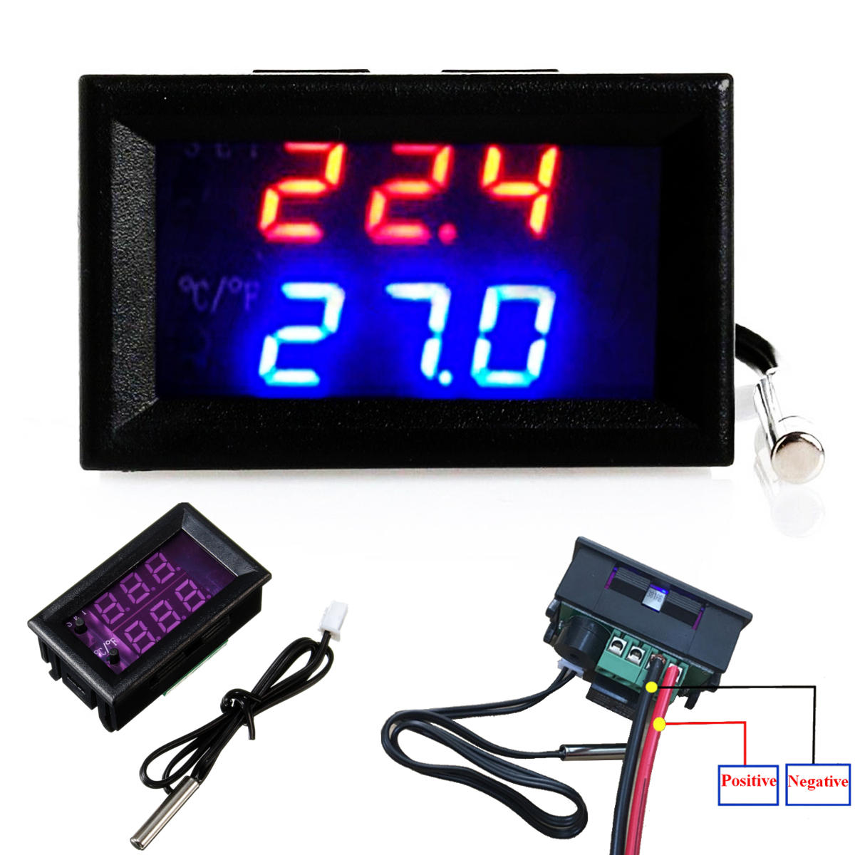 

DC12V -50-110 Degree LED Digital Thermostat Temperature Control Smart Sensor Switch