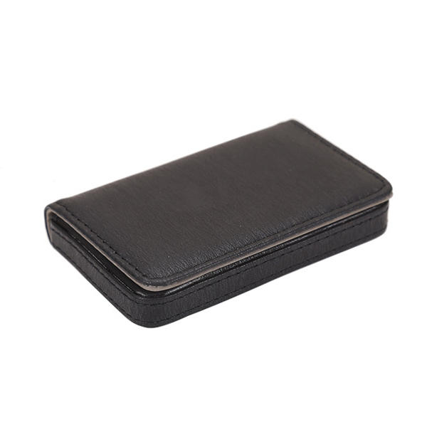 IPRee® Porte-cartes en cuir PU, boîte de rangement portable pour cartes d'identité pour hommes et femmes