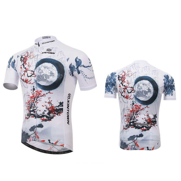 

XINTOWN Cycling Jersey Mens Pro Team Short Sleeve Set MTB Bicycle Clothing Breathable Cycling Short Sleeves