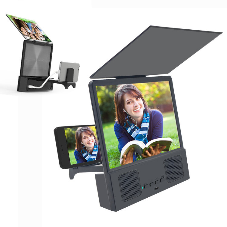 Bakeey 8,5 inch 3D-telefoonschermvergroter Filmvideo-schermversterker met bas Bluetooth-luidspreker 