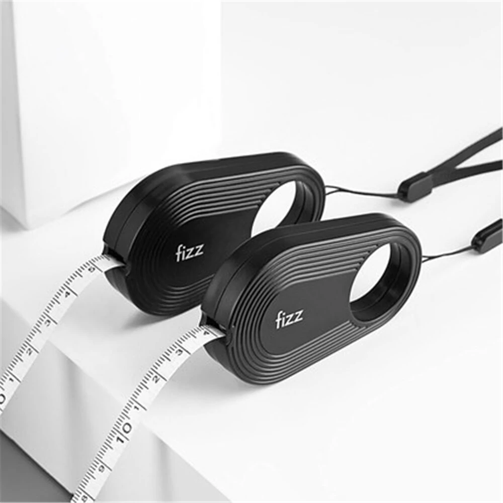 Fizz fz22701 tape measure automatic retractable mini soft flat measure tape portable measuring ruler office decompression