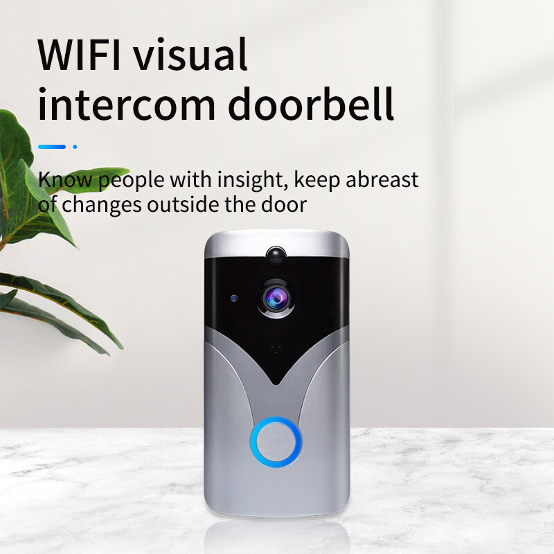 WIFI Doorbell M20 Smart video Door Chime 720P wireless intercom FIR Alarm IR night vision 166 °wide Angle IP camera